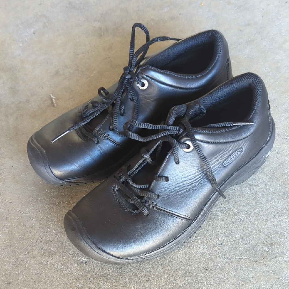 Keen Black Oil And Slip Resistant PTC Oxford Work Shoes